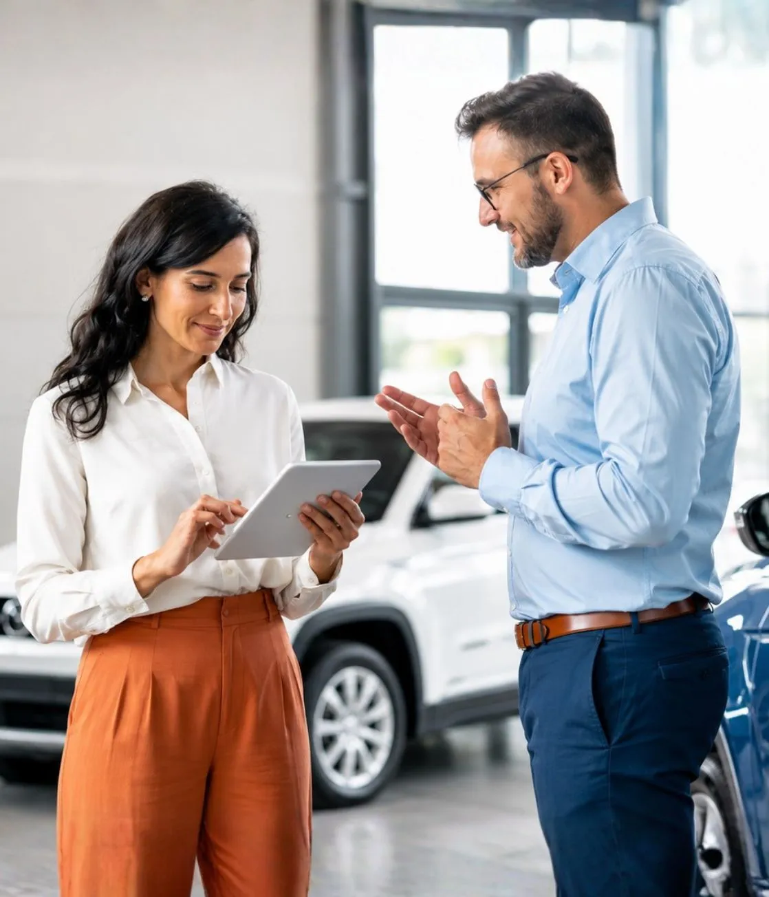 A Benson Goldstein adviser talking a client through their claim